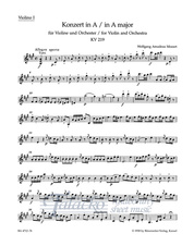 Concerto for Violin and Orchestra no. 5 A major K. 219, KV - 1.violin